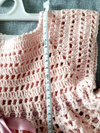 Abito uncinetto bambina rosa