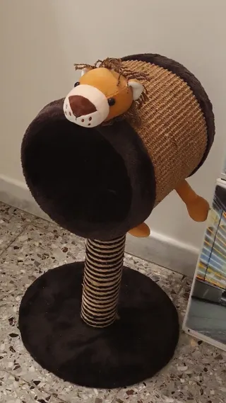 Tiragraffi a forma di leone gim cat