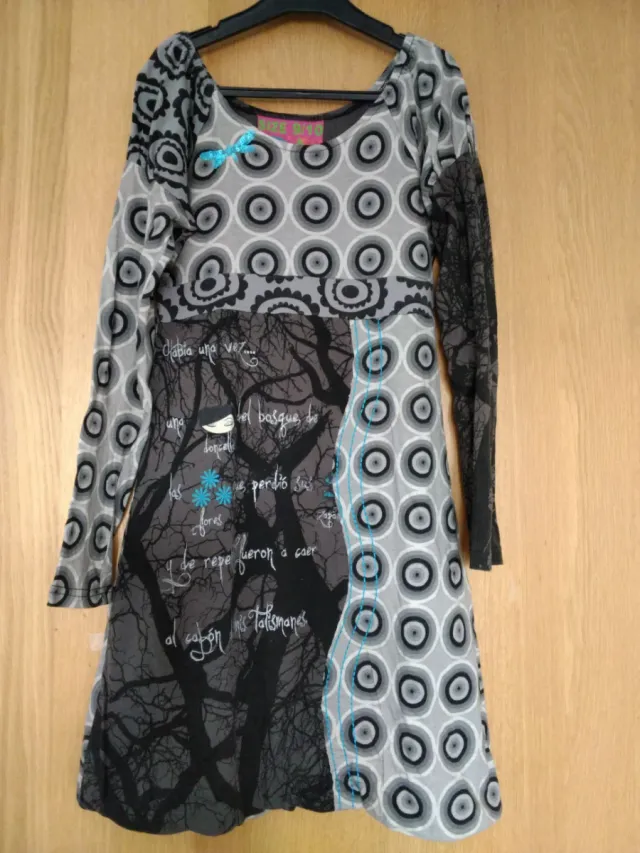Vestido Desigual Niña Talla 9/10