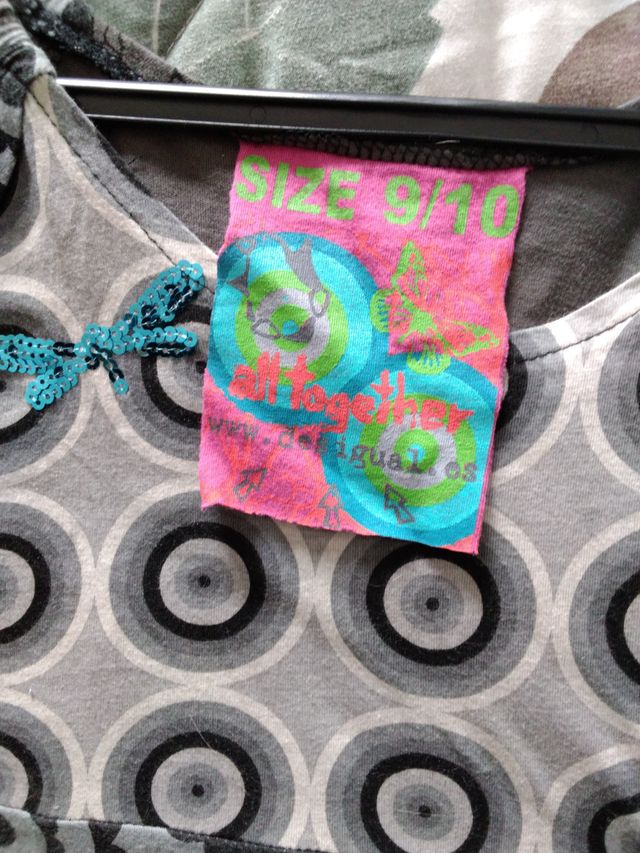 Vestido Desigual Niña Talla 9/10