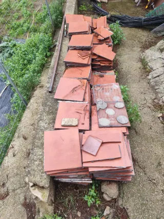 Azulejos de terraza terracota antiguos