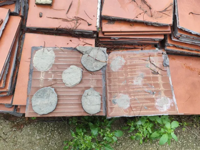 Azulejos de terraza terracota antiguos