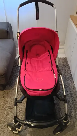 Bugaboo Bee Rosa con capota de verano  e invierno