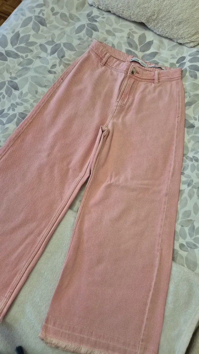 Pantalón Bershka Talla 38 Rosa