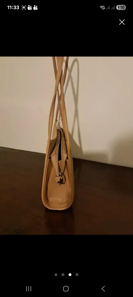 Borsa a spalla beige