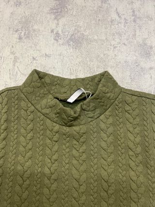 Abito Hailys verde effetto spugna - Taglia M