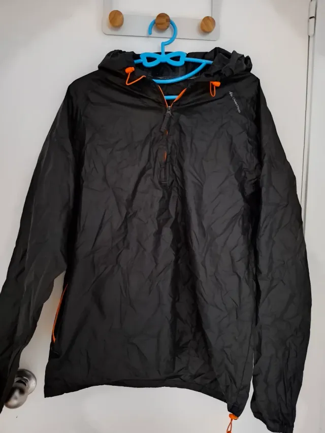 Cortavientos Quechua Negro Talla XS/S