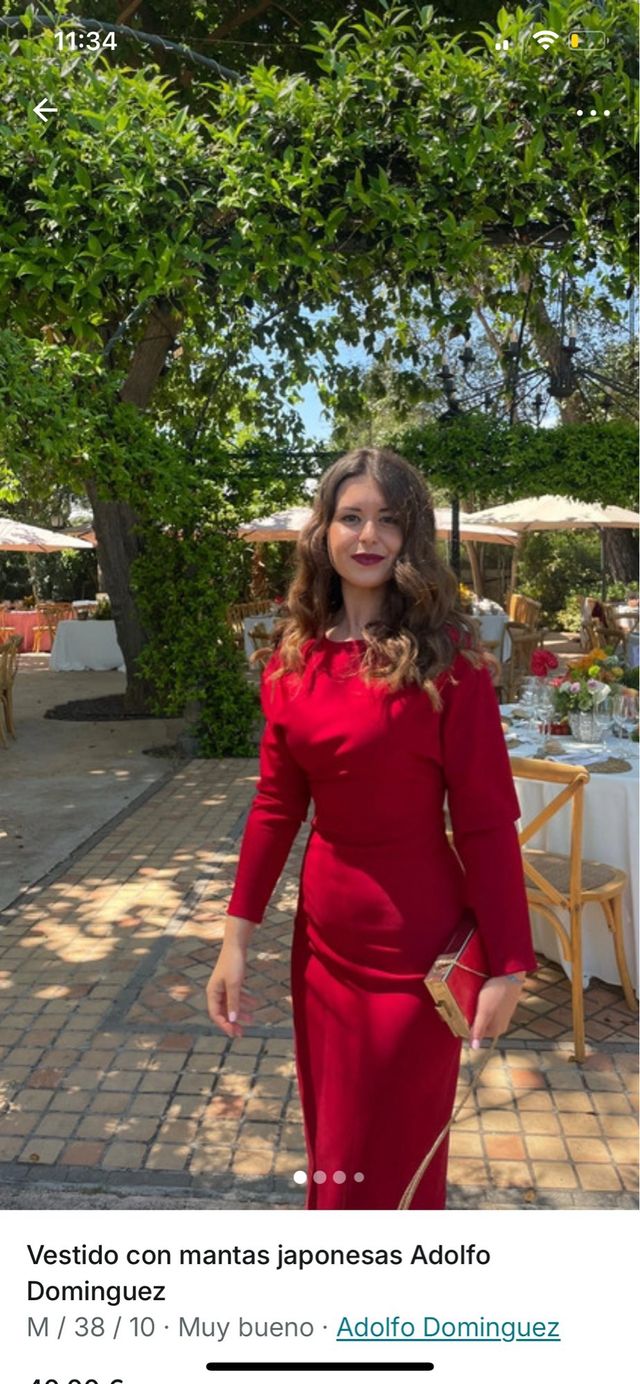 Vestido Adolfo Dominguez mangas japonesas