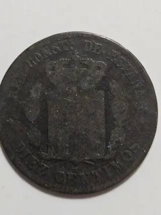 Moneda histórica 10 céntimos España