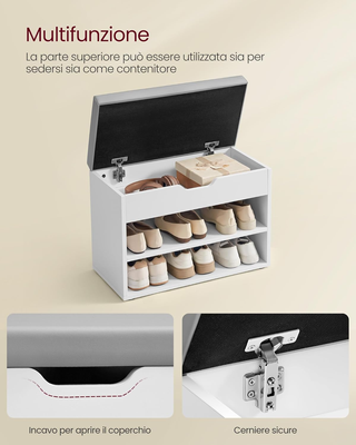 Panca Scarpiera, Scarpiera Ingresso con Sedile Imb