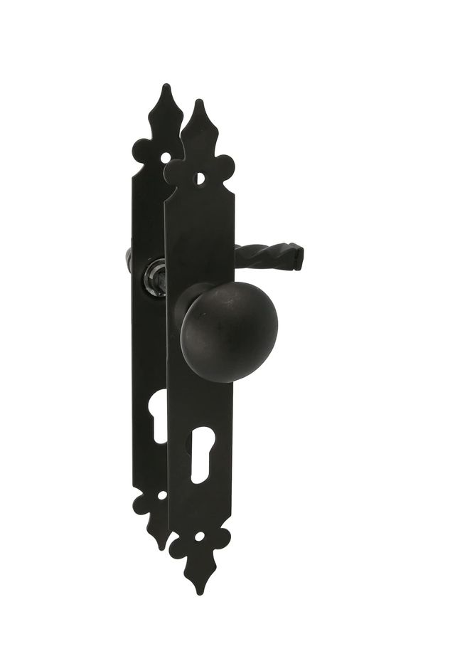 Juego Manilla y Pomo Negro 270mm