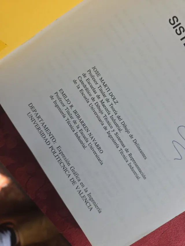 Geometría Descriptiva. Sistema diédrico.