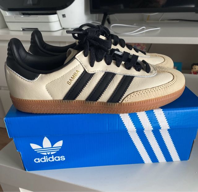 Adidas Samba OG W Beige/Negro Talla 36