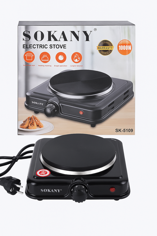 Hornillo Eléctrico Sokany 1000W