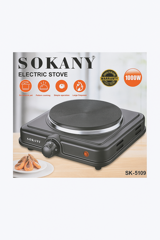 Hornillo Eléctrico Sokany 1000W