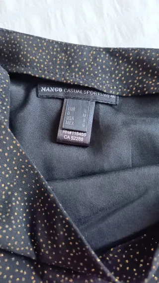 Vestido Mango Negro Talla L