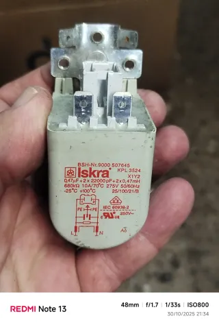 Filtro Antiparásitos Iskra BSH-Nr.9000 507645