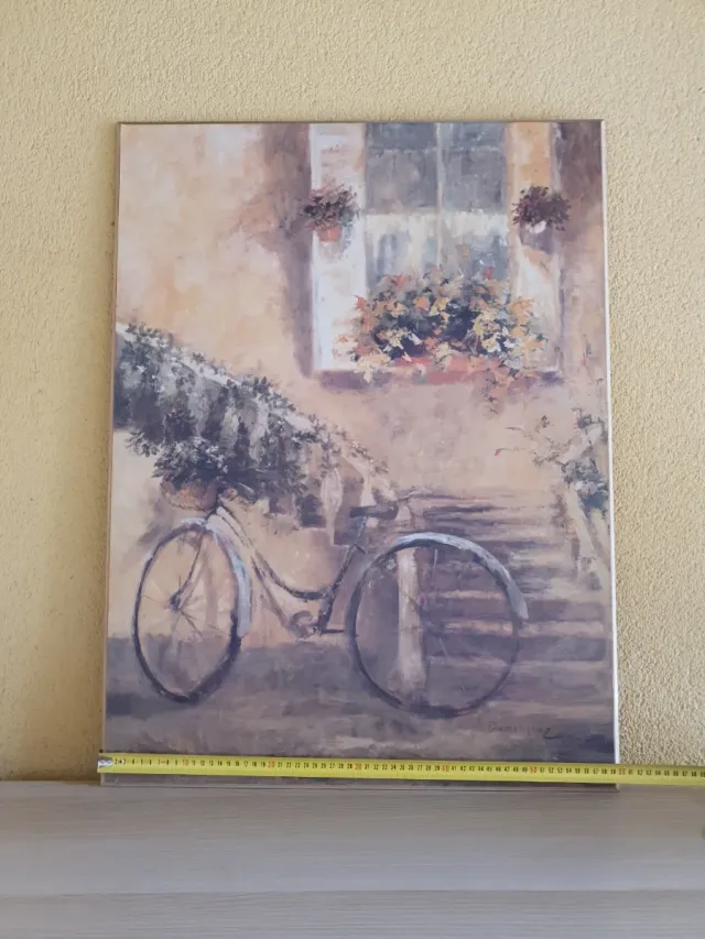 Cuadro Decorativo Bicicleta y Escaleras