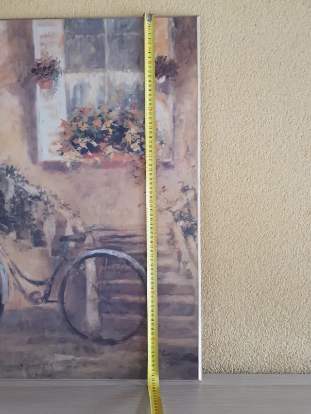 Cuadro Decorativo Bicicleta y Escaleras