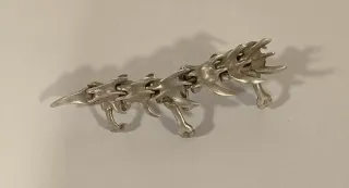 Anillo Diseño Huesos Plata