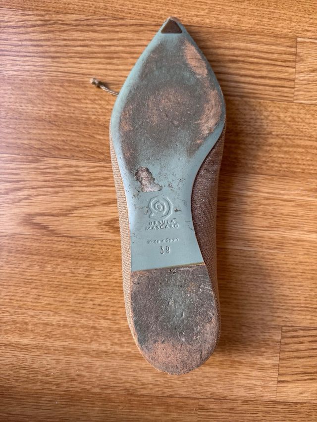 Bailarinas Ursula Mascaro Beige/Oro