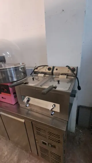 Freidora doble acero inoxidable