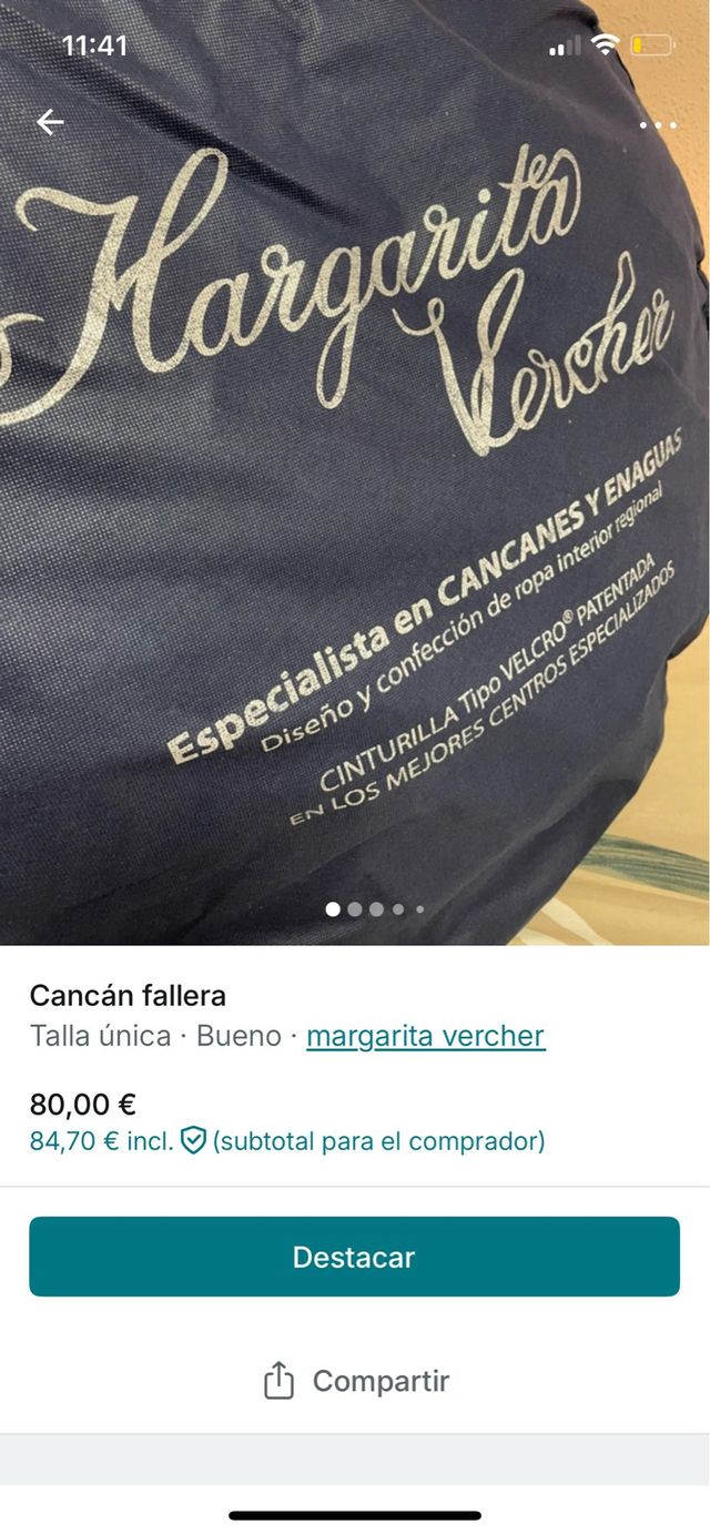 Cancán fallera Margarita Vercher