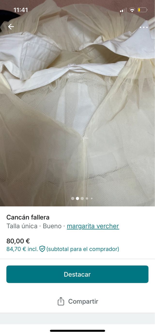 Cancán fallera Margarita Vercher