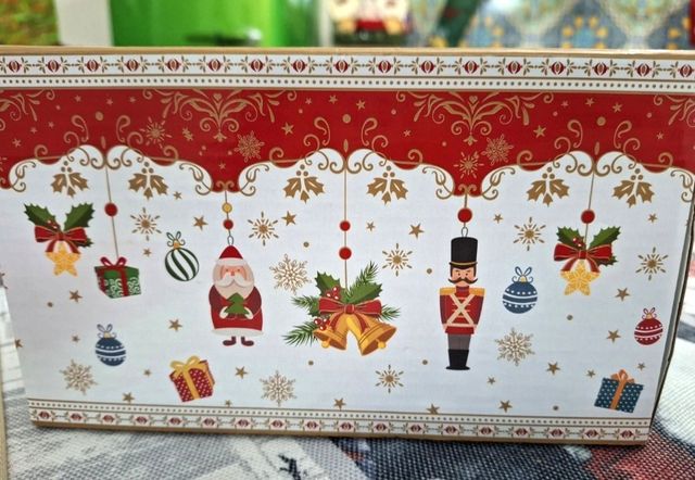 Vassoio/Centrotavola Natale Porcellana