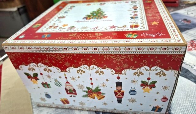 Vassoio/Centrotavola Natale Porcellana