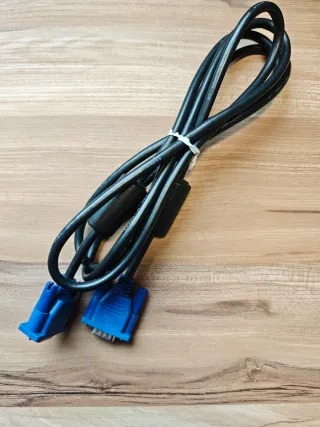 Cable VGA Macho-Macho Negro 1.85m