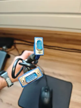 Cable VGA Macho-Macho Negro 1.85m