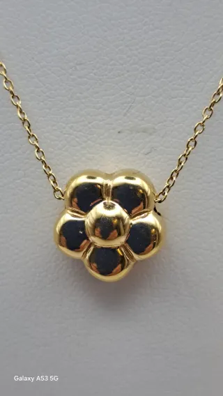 Colgante y cadena de oro 18K