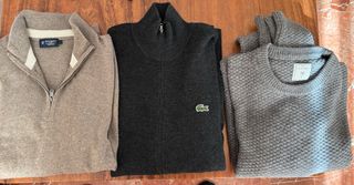 Jersey Lacoste Gris Talla L