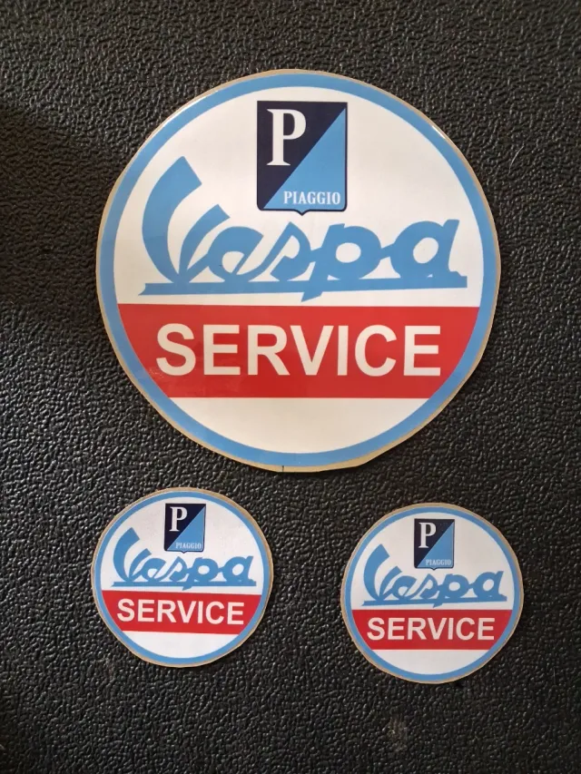 Adesivi Vespa Piaggio Service