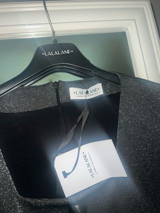 Mini abito LALALAND nero glitter