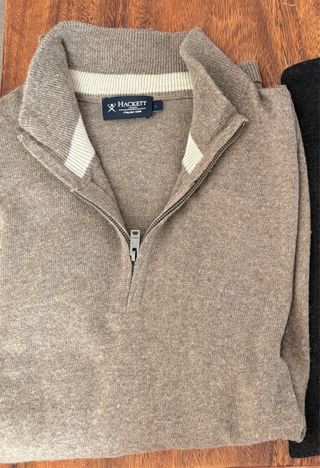 Jersey Hackett Hombre Beige Talla L