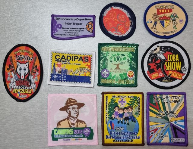 SET 02 - 10 INSIGNIAS SCOUTS DE VENEZUELA