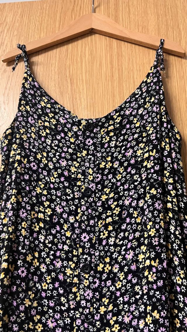 Vestido floral negro Primark Talla 14-15 años