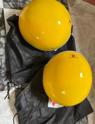2 Cascos Moto R Evolution Talla S Amarillos