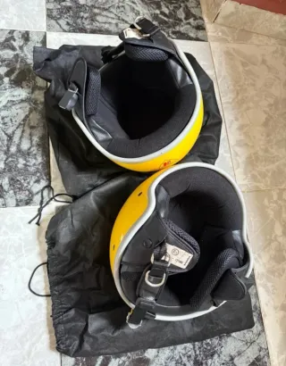 2 Cascos Moto R Evolution Talla S Amarillos