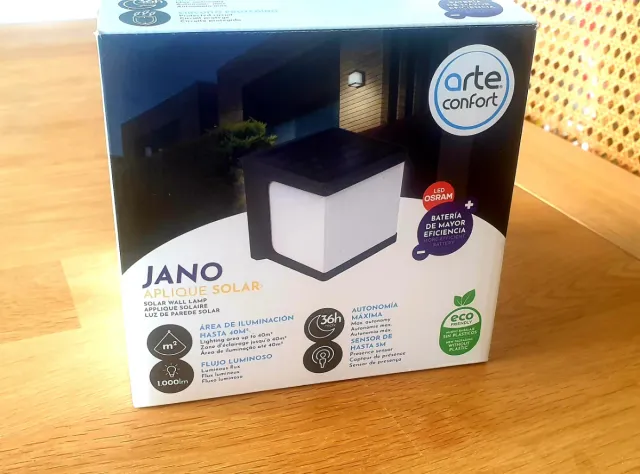 Lámpara Solar Exterior Arte Confort Jano