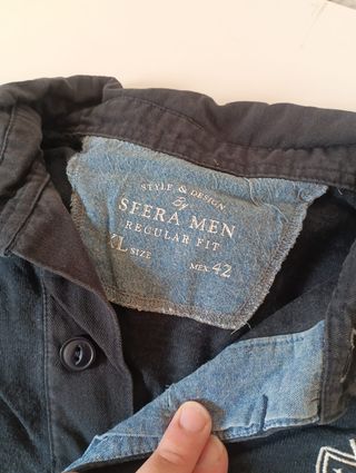 Polo Sfera Rayas Azul y Blanco Talla L