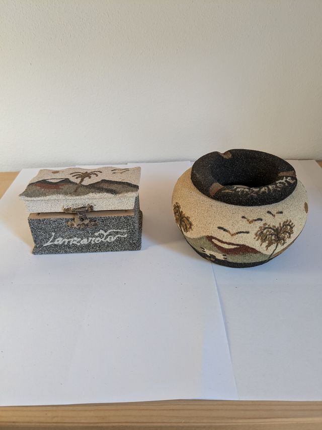 Set Cofanetto e Posacenere Sabbia Lanzarote