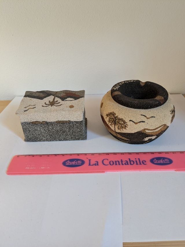 Set Cofanetto e Posacenere Sabbia Lanzarote