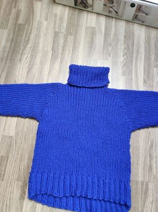 Jersey de punto de cuello alto