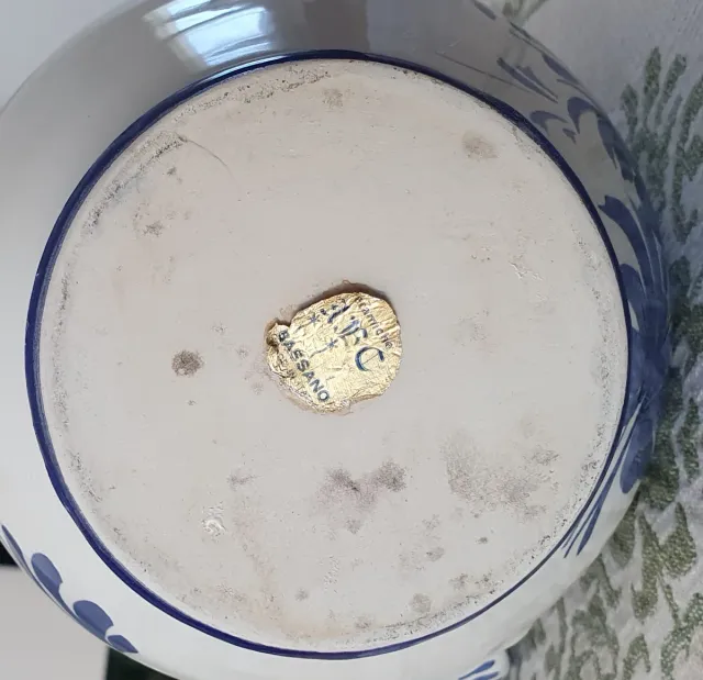 Caraffa in ceramica decorata