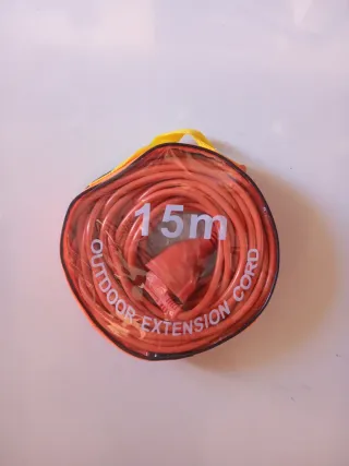 Cable Extensión Exterior 15m Naranja