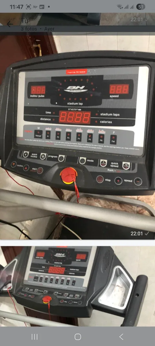 Cinta de correr BH Fitness