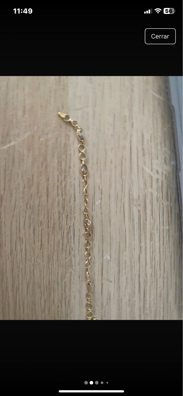 Bracciale in oro con zirconi